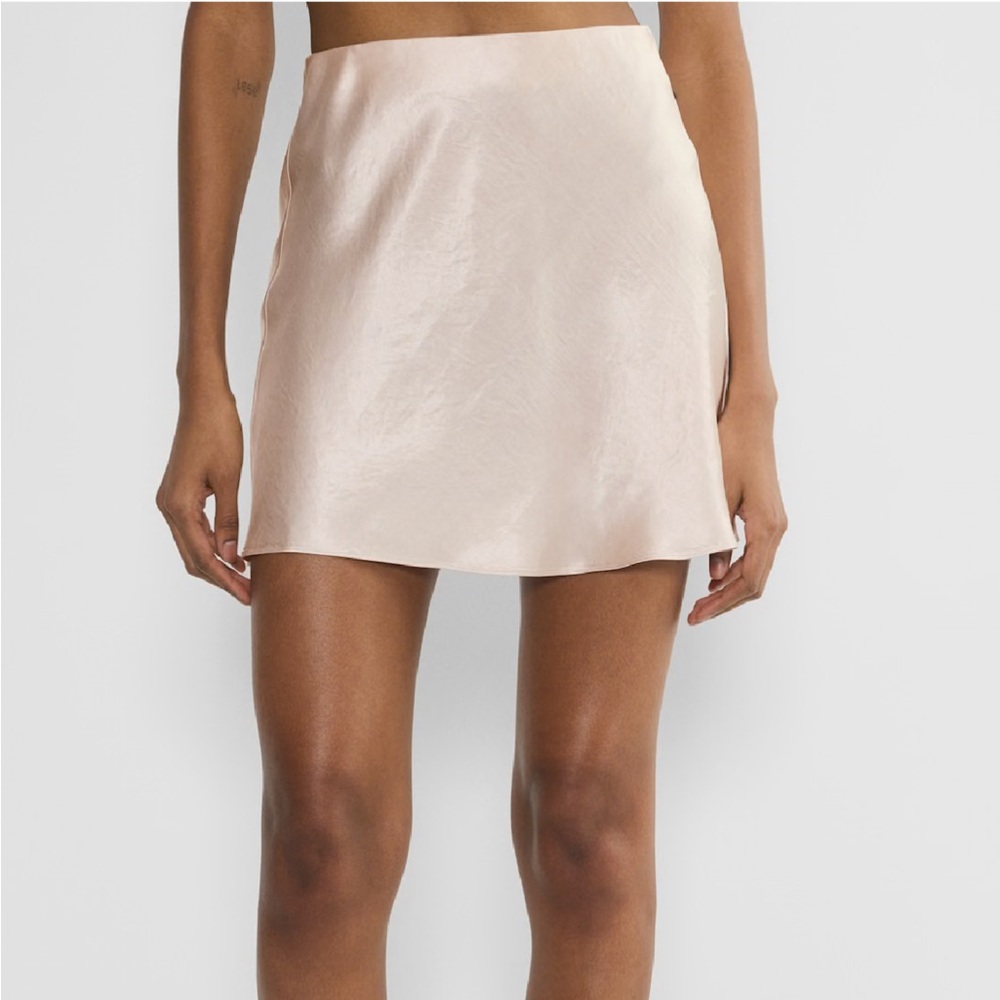 Babaton Slip Satin Mini Skirt